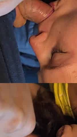 18 Year Old Sucking Stepdads Cock Tits Out POV