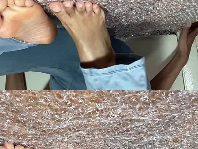 Pink Foxx Pops Bubble Wrap with Feet