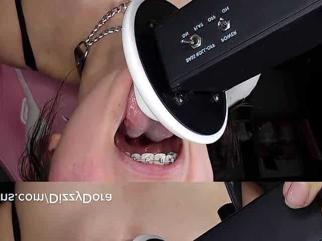 ASMR EAR LICKING WIDE OPEN THROAT BRACES