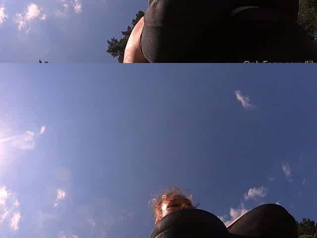 Amateur Outdoor Brunette Masturbates
