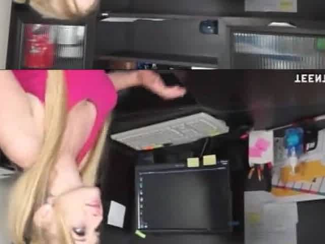 Golden-haired Girl Gives A Older Chap A Tugjob