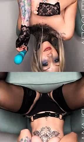 Curly Blonde Teen Records Solo Dildo Masturbation More at