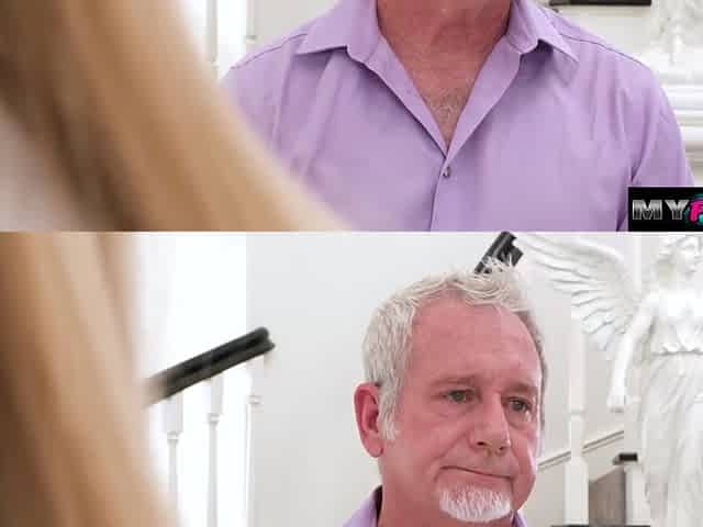 Sucking my old stepdads dick before he leaves
