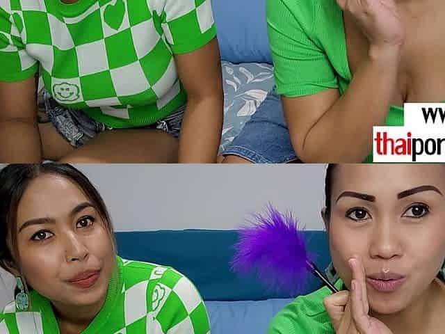 Thai wife and GF play raunchy dice game