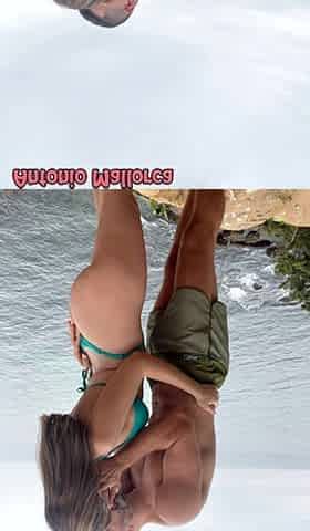Big White Bubble Butt Getting Fucked on the Beach