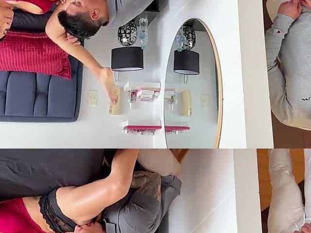 Smelling MILFs pants ends well! I caught her screwing her boyfriend and then that babe screwed me likewise!
