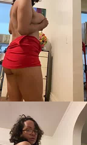 Anna Maria Lalin girl red outfit striptease