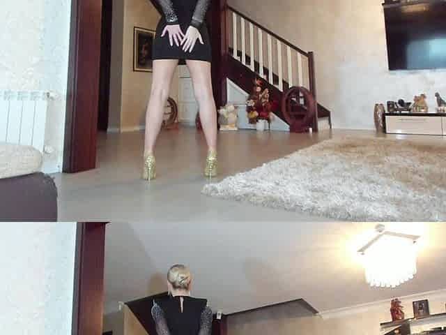 Black Dress Tease