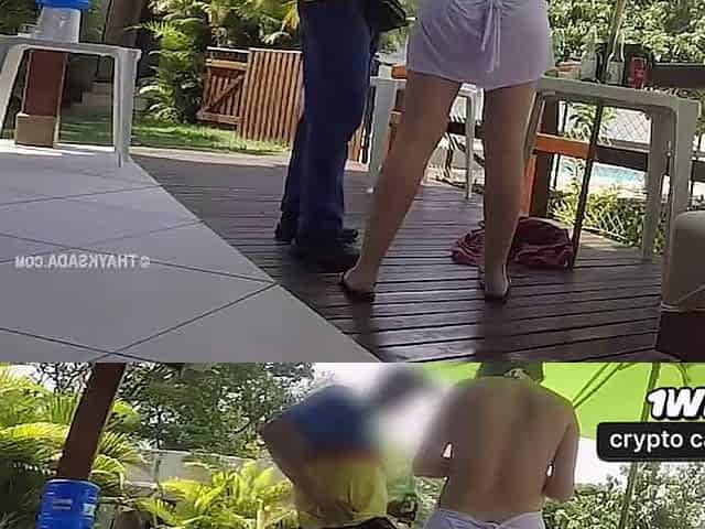 Hot wifey Thay Ksada fuckin' with the water delivery dude - with English subtitles