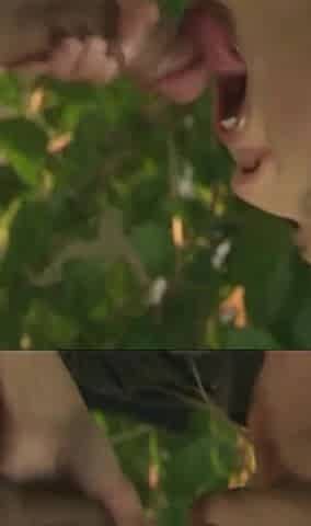 Hot blonde gets naked and seduces guy for a threesome fuck