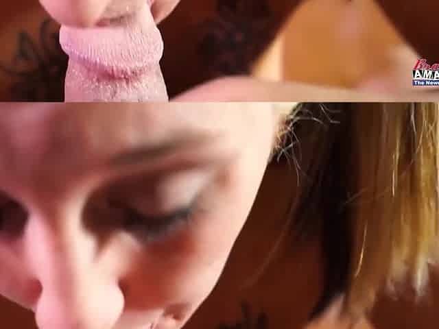 Blue Eyed Blonde Breanna Deepthroats A Cock And Sucks Ass To Get Jizzed!