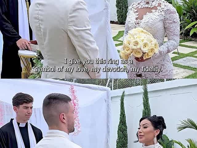 Cheating Bride Fucks the Priest on Her Wedding Day- Mariana Martix