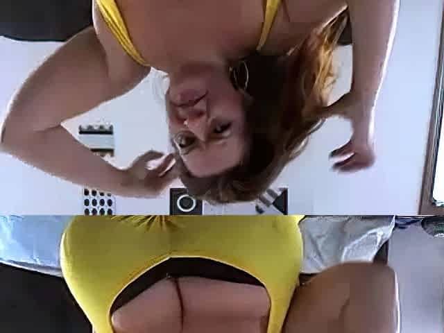Big Boobs on Webcam - Oops Moment Caught at 4:00