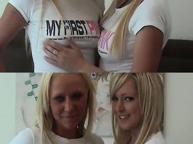 2 Blondes Share Pink Sex-toy Passionately