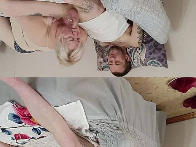 Neighbor Does a Deep Blowjob and Swallows All the Cum