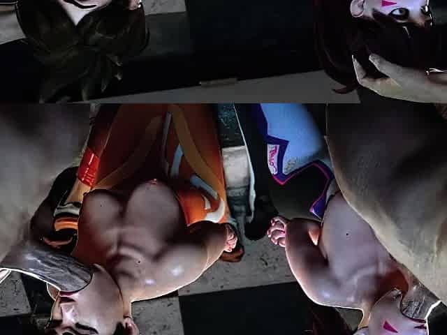 Hot 3D redhead licking a pussy while getting fucked