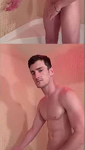 CUM And Join Me Play With My Large Schlong At The Shower