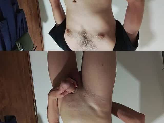 Masturbating at WORK'S BATH ONCE MORE!