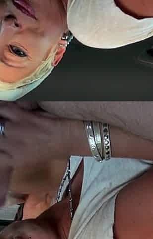Lovely tattooed chick fucked in car and outdoor