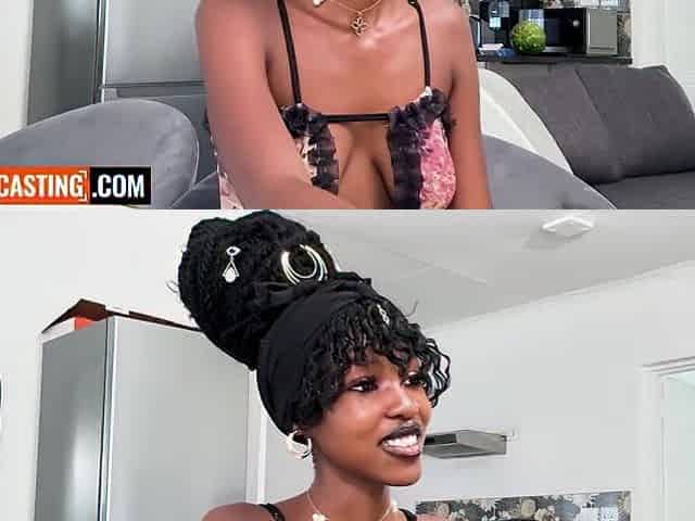 Super Constricted Black Teen Twat Railed By Large Weenie In Interracial Casting
