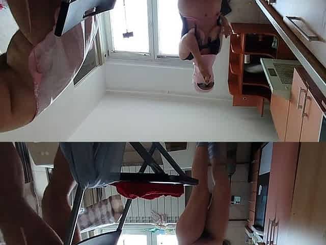 Amateur Couple Cooks Naked in the Kitchen