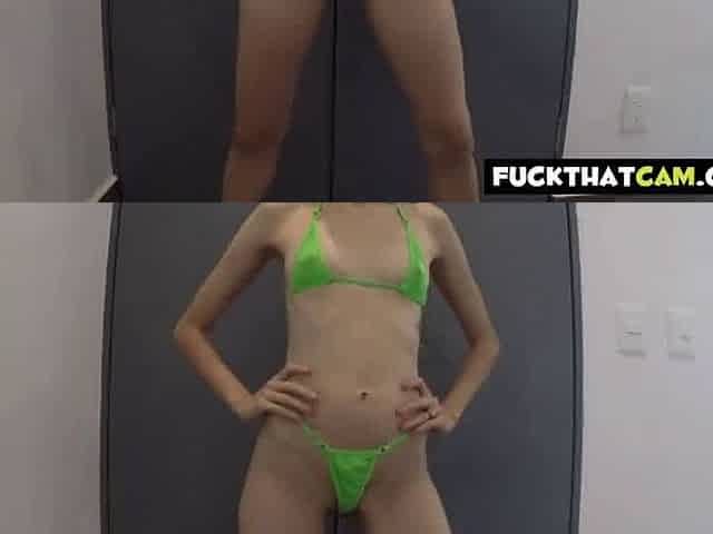 Micro Bikini Latina Teen on Webcam