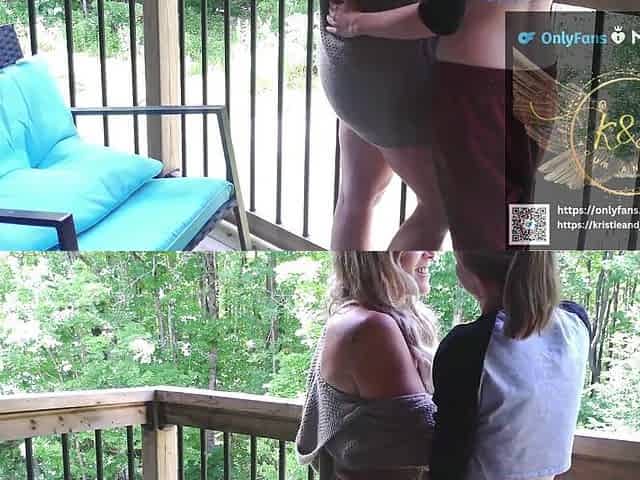 Pleasure in the Sun; mother I'd like to fuck Drilled on Balcony