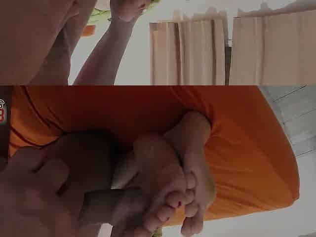 Sexy Wife in Aamazing Amateur Footjob POV