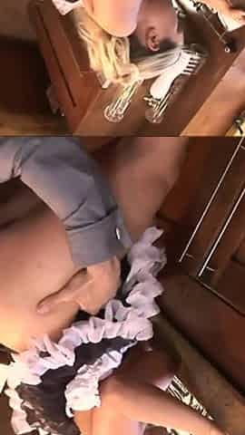 Mia Leone busty teen sucking and ass fucking cock to get her creampie