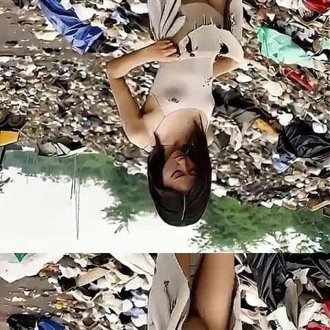 Chapter 1. The slender youthful Oriental hotty from the rubbish dump, bangs for a bit of rice. AI-generated