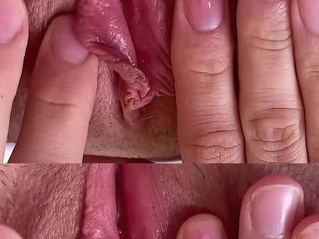 Zoomed pink taut and soaked snatch fingering. Virgin cutie masturbate