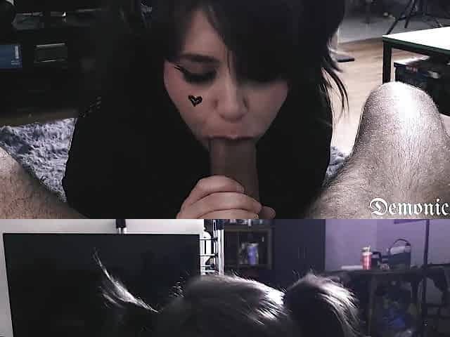 Cute Hawt Alt GF Gives an Ahegao Deepthroat [POV BLOW JOB]