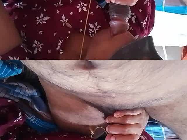 The Wife Puts Her Husband's Penis in Her Mouth and Gives Him a Good Blowjob, and They Both Enjoy It.