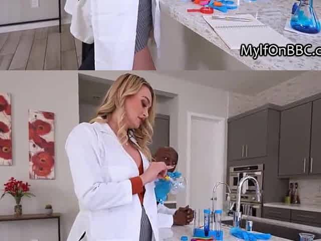 Milking BBC in order to get some cum for lab experiment