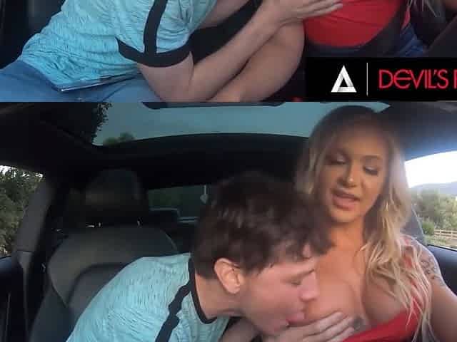Busty Girl Gives Hot Tits Job During Fucking With Rion King And Alison Avery