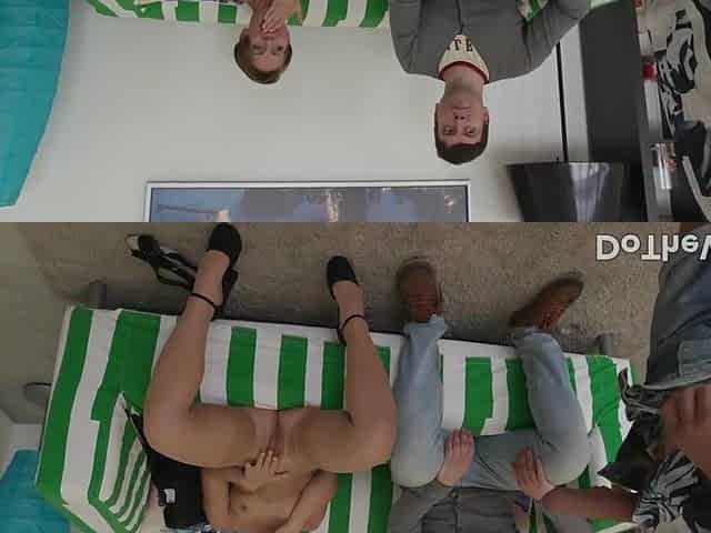 Short Haired Wench Sasha Zima Bangs During the time that Cuckold Watches