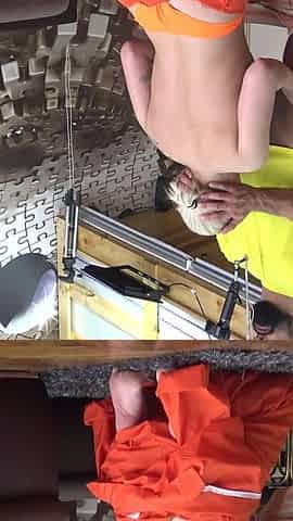 Behind the Scenes of Prisoner Amy Douxxx Gets Her Pussy Satisfied