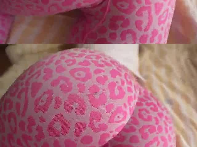 Those leggings were likewise constricted and dug into her large butt, so they had to be taken off to screw her