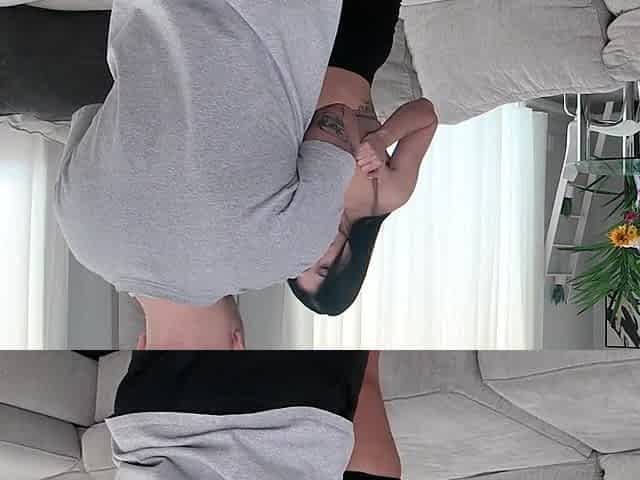 All Natural Brunette hair Is Vehement And Likes To Please BTS - Alexa Chains