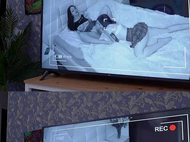 Horny stepsis didn't know I've set a cam in her room