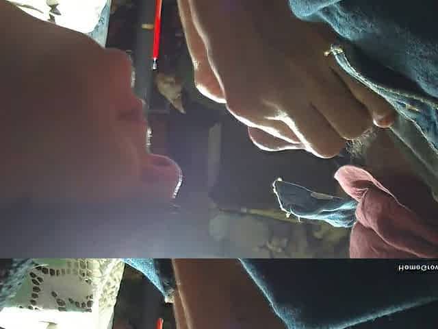 Breasty Wife Sucks her Husbands Small Dong
