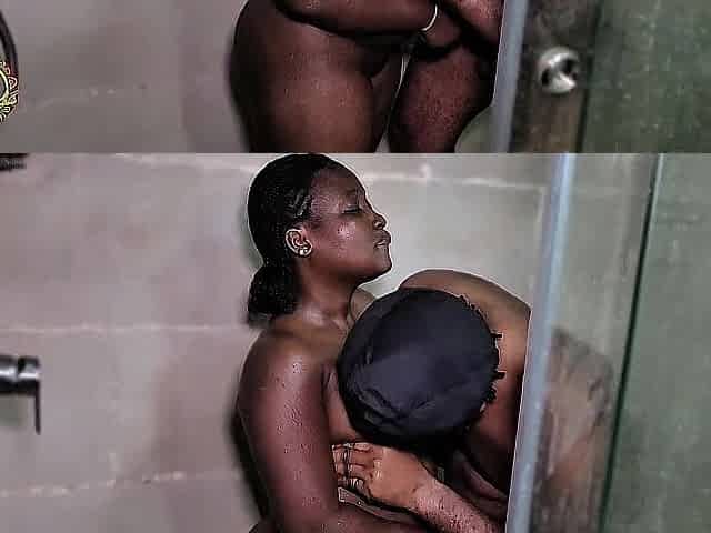 Short black with large booty pound hard in the baths