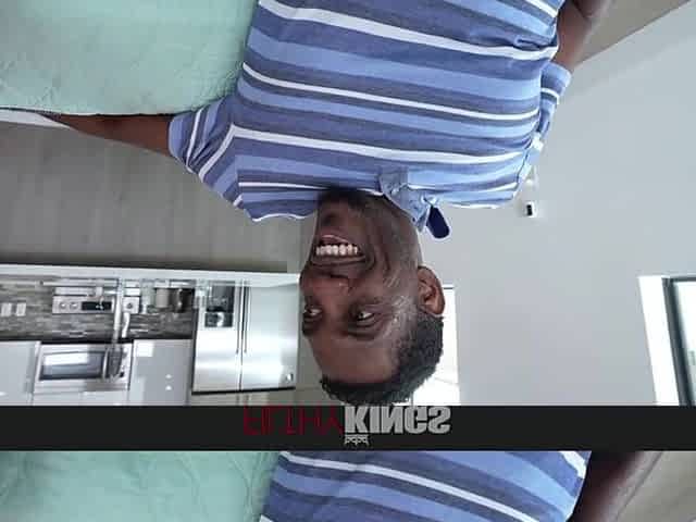 Blonde Harley bends for stepdad's massive throbbing black cock