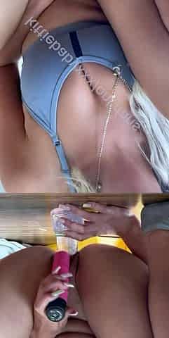 College coed amateur blonde big sex toy EXGF