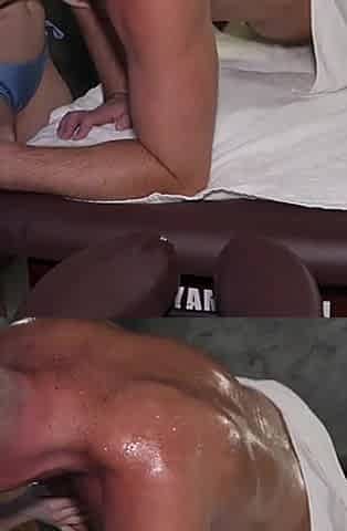 Oiled Midget Anal Fucked by Huge Massive Cock