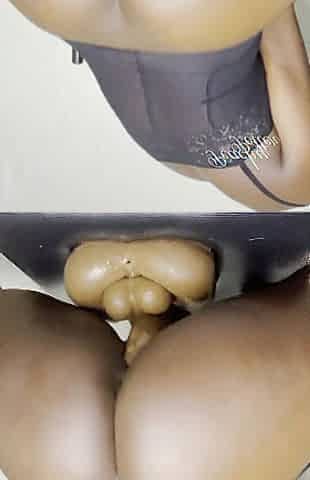 I was lewd and my Parents were around so I drilled myself in the kitchen ( Squirt and Climax)