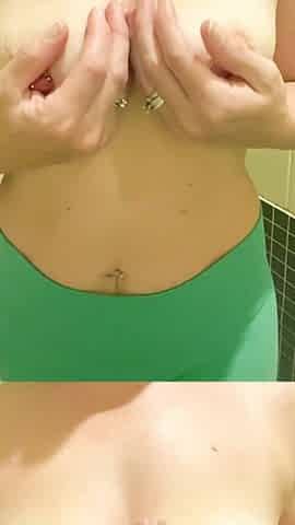 Public Shower Masturbation - see me get in nature's garb & put on a show for u in the shower
