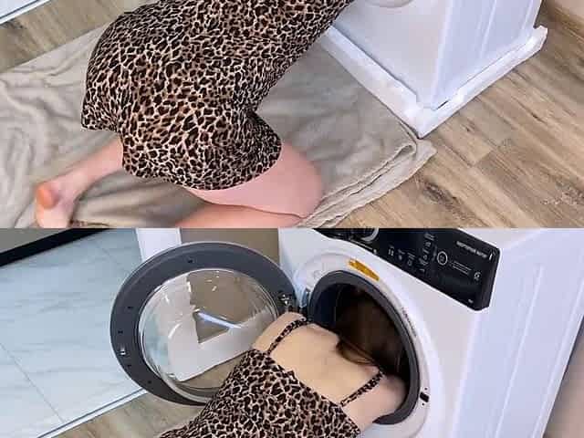 Fucking My Big-Ass Stepmom Stuck in the Washing Machine