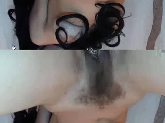 Nerdy Hairy Milf Solo Webcam Show
