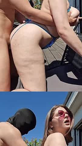 Wet Surprise with My Neighbor